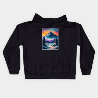 Donner Ski Ranch Lake Tahoe USA Kids Hoodie